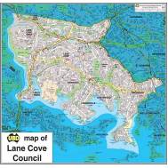 Lane Cove Council LGA Map 